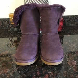 UGG | bailey button dark purple boots